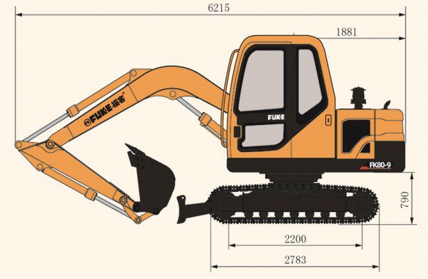 Crawler Excavator, FK80-9